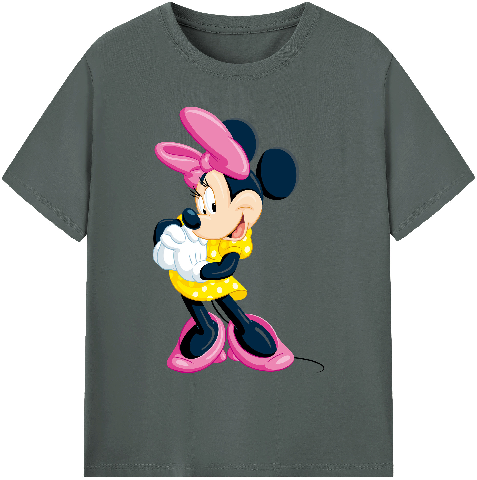 ミッキーマウス Mickey Mouse 綿100％ メンズ半袖Tシャツ｜肌触りやわらか＆通気性